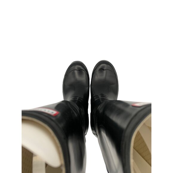 Women’s Hunter Black Rain Boots Size 7 - Picture 9 of 14